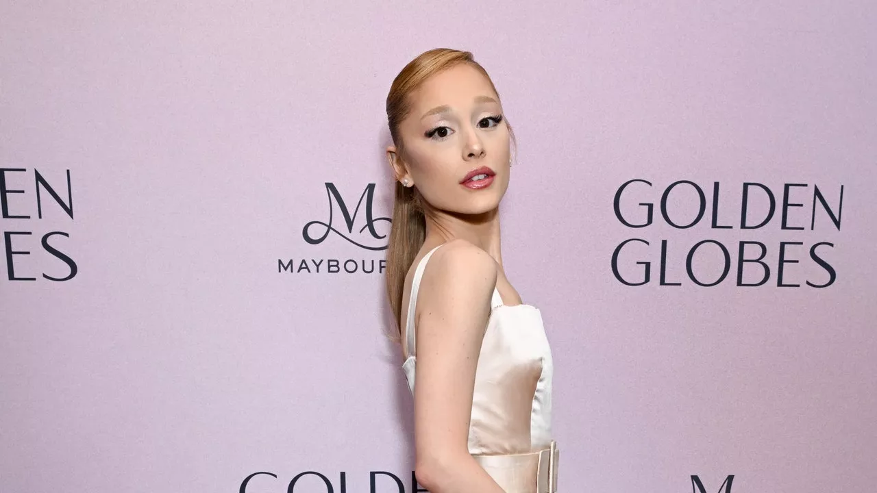 Ariana Grande Channels Old Hollywood Glamour at Golden Globes Luncheon