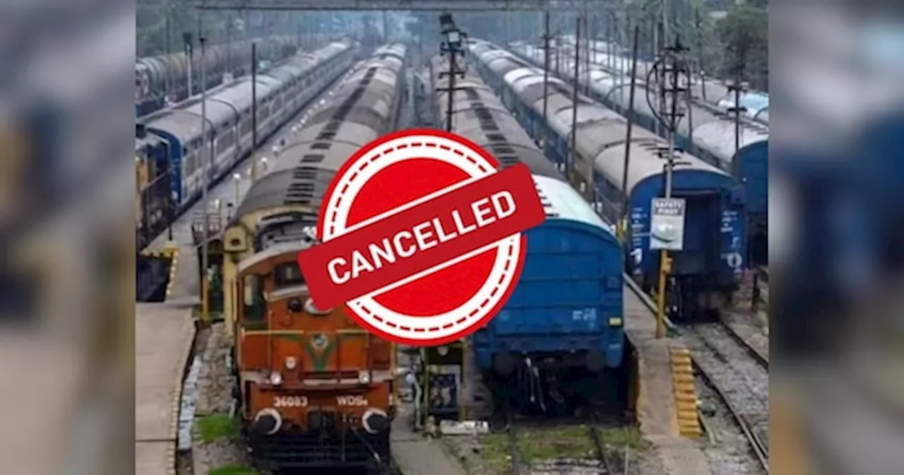 Train Cancelled Today: बिहार-झारखंड जाने वाले ध्यान दें... भारतीय रेलवे ने आज कई ट्रेनें रद्द कीं, देखें पूरी लिस्ट