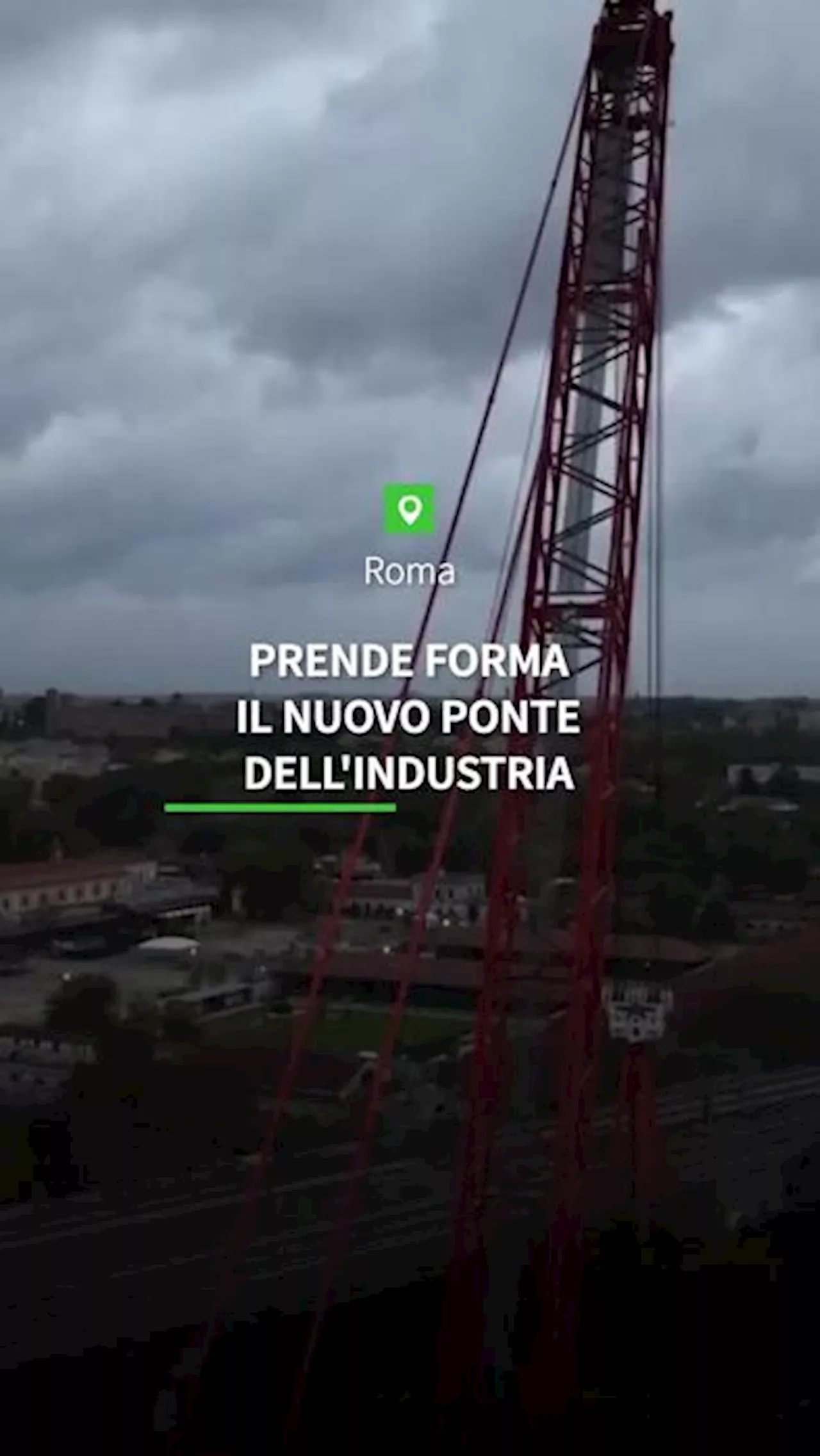 Roma, prende forma il nuovo ponte dell'Industria