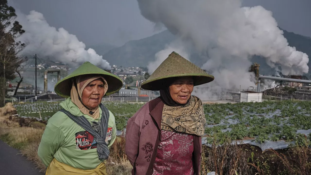 Farmers and Steam in Dieng, Central Java