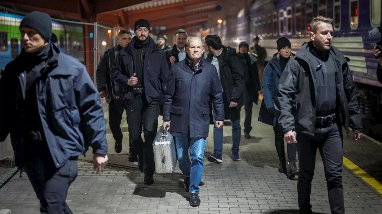 Live-Ticker zur Ukraine: Erster Besuch seit zweieinhalb Jahren: Olaf Scholz in Kiew eingetroffen