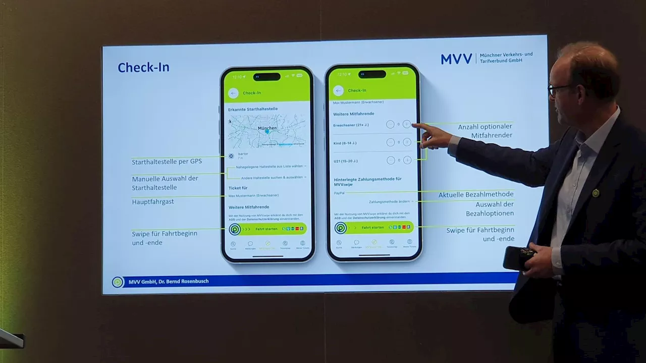 Neues MVV-Ticket-System: Mit einem Swipe quer durch Oberbayern