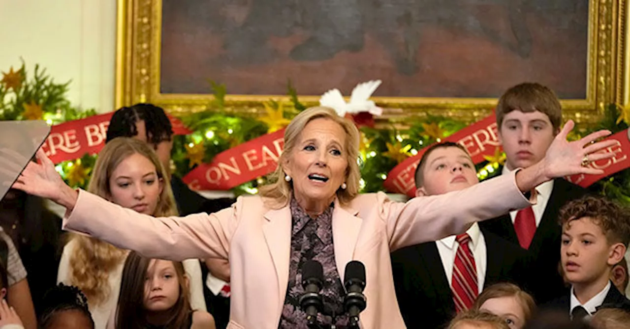 Jill Biden Gushes over White House Christmas Decor, Defends Hunter’s Presidential Pardon