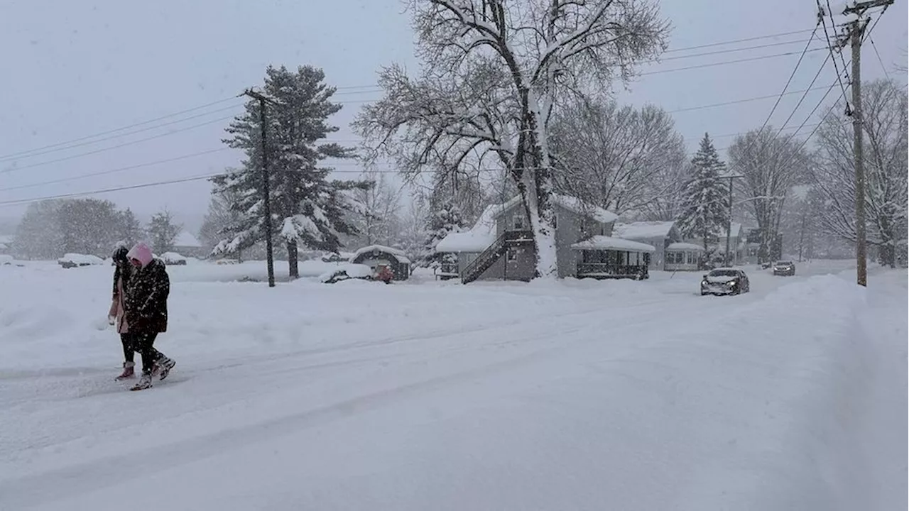 Lake-effect snow blankets Great Lakes region as arctic blast grips northern states