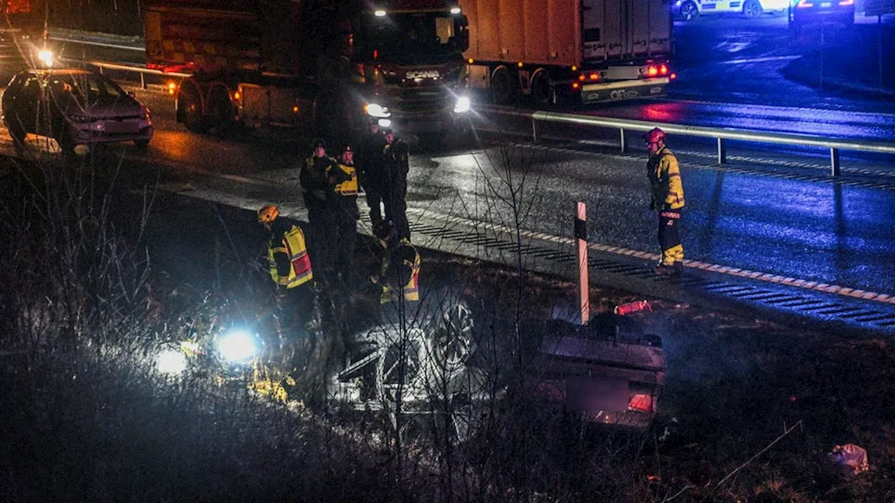 Två barn och en kvinna döda efter olycka på E22 i Skåne