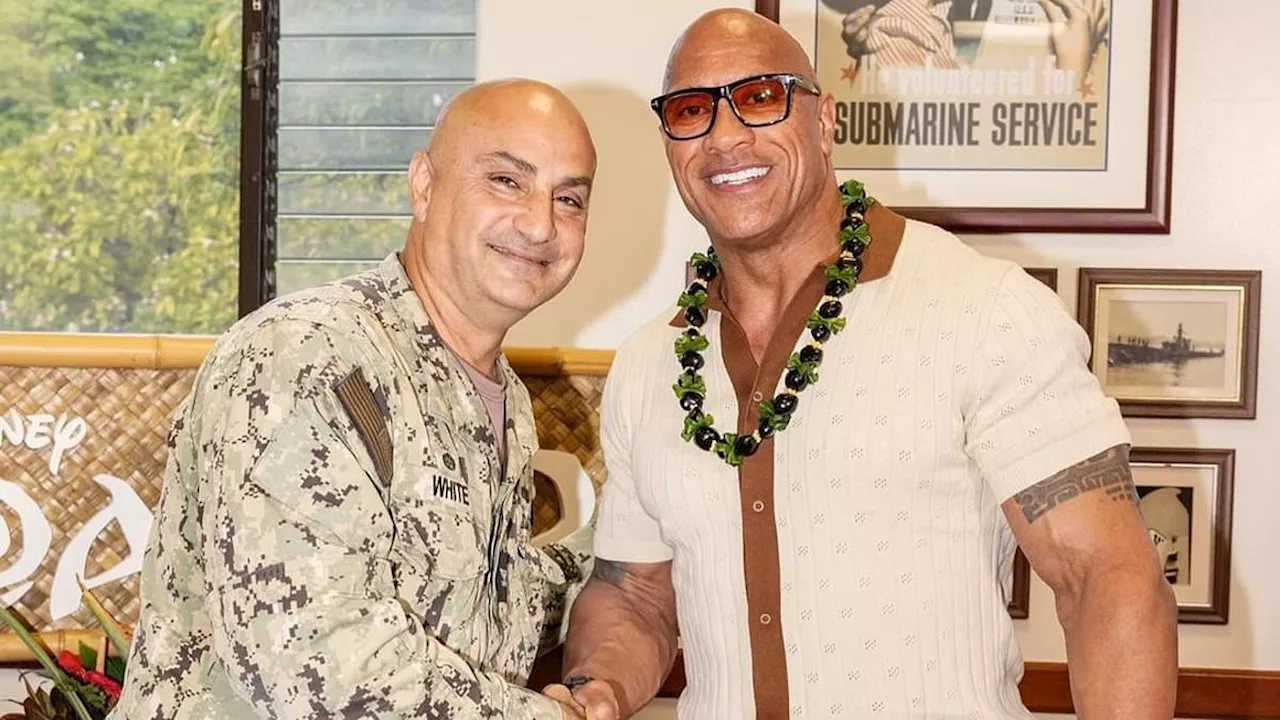 Dwayne Johnson Honors US Military in Hawaii