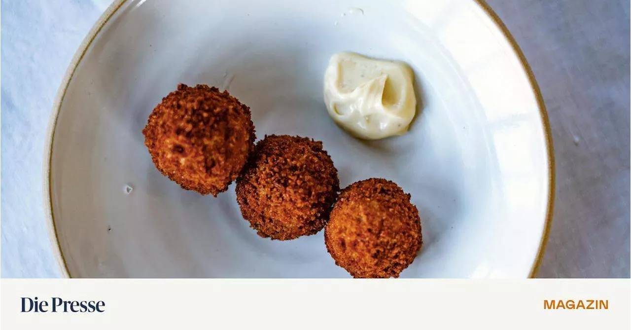 Pilz-Arancini mit Trüffelmayonnaise