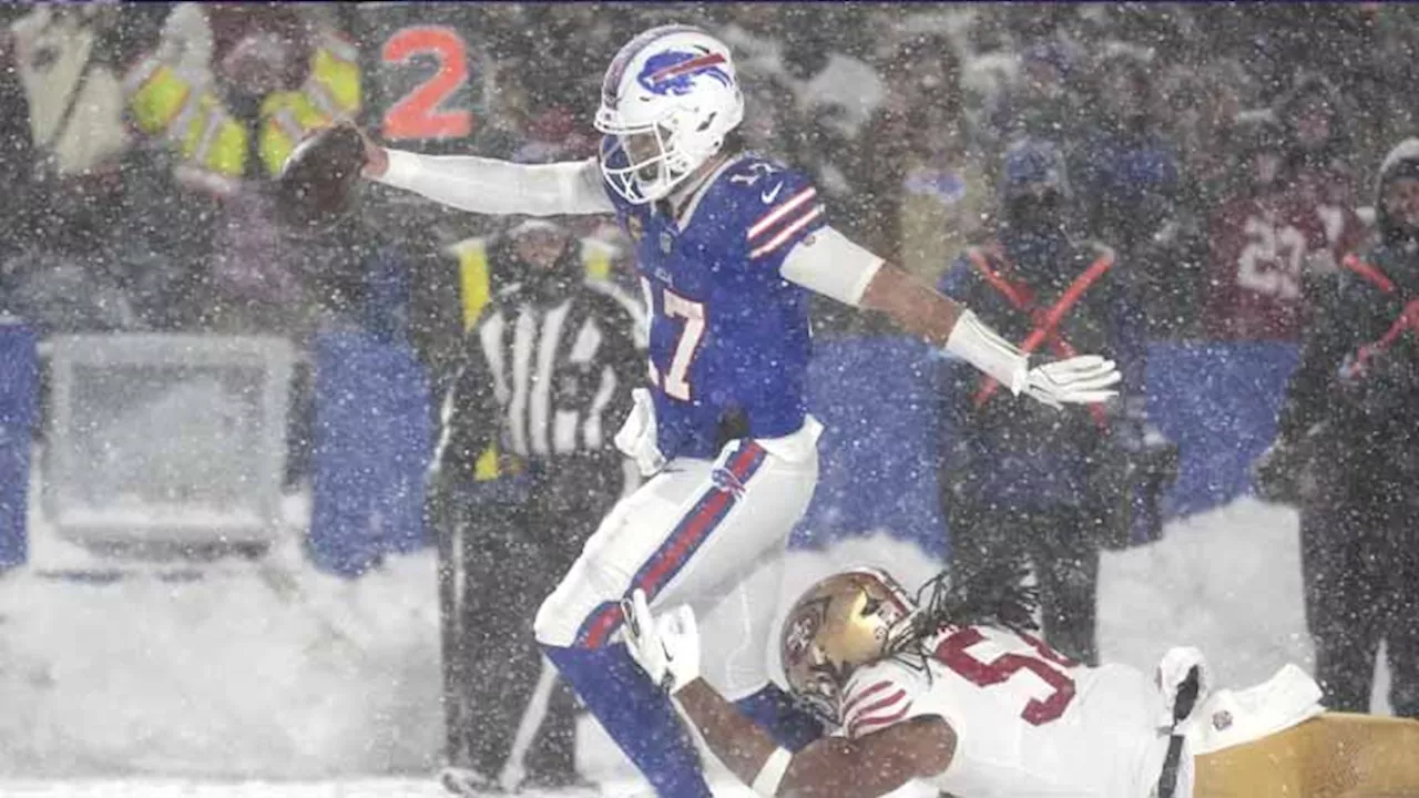 Josh Allen’s Memorable Week: Snow Angels and a Winning Performance