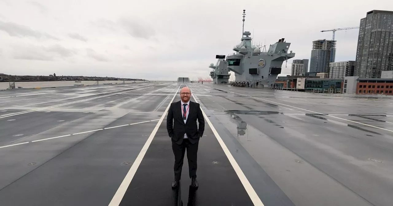 HMS Prince of Wales Arrives in Liverpool for Freedom of the City Celebrations