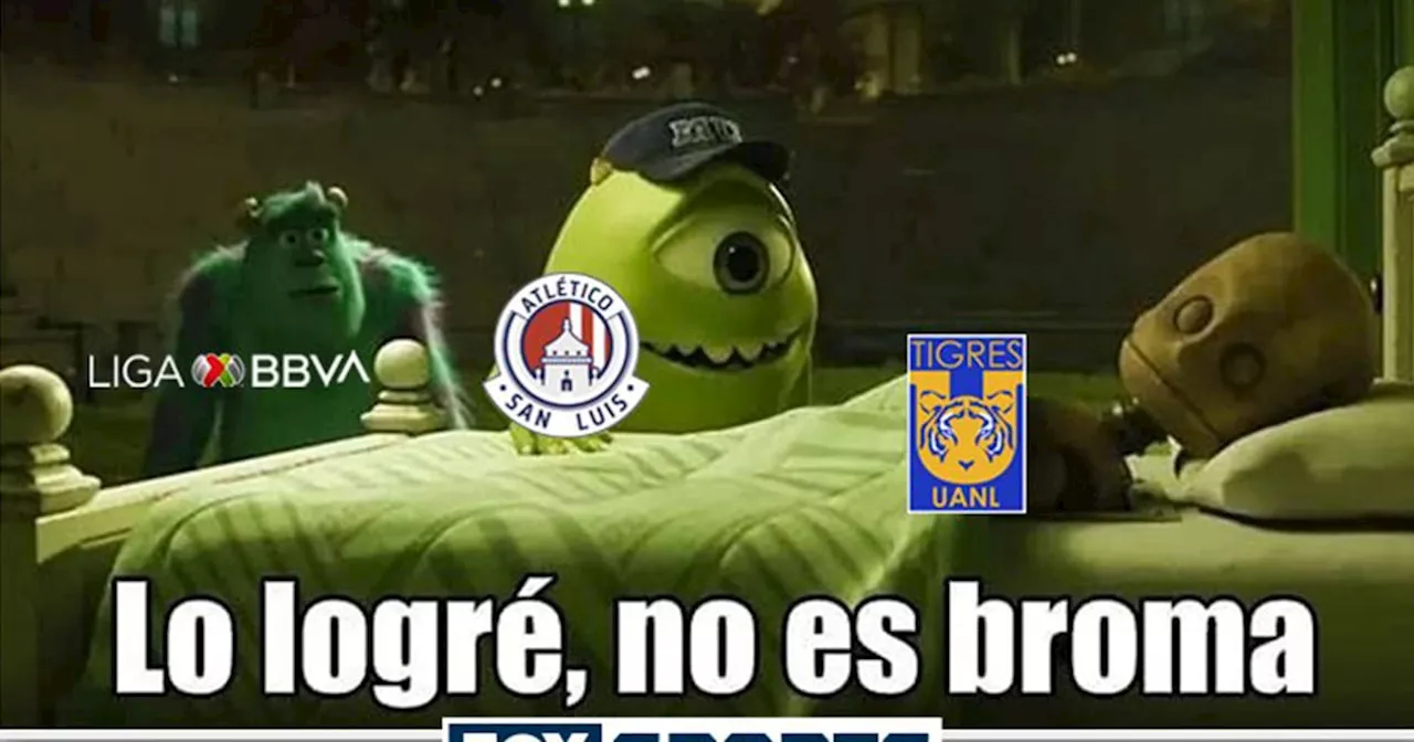 Tigres, destrozado por los memes tras no conseguir el milagro ante Atlético de San Luis