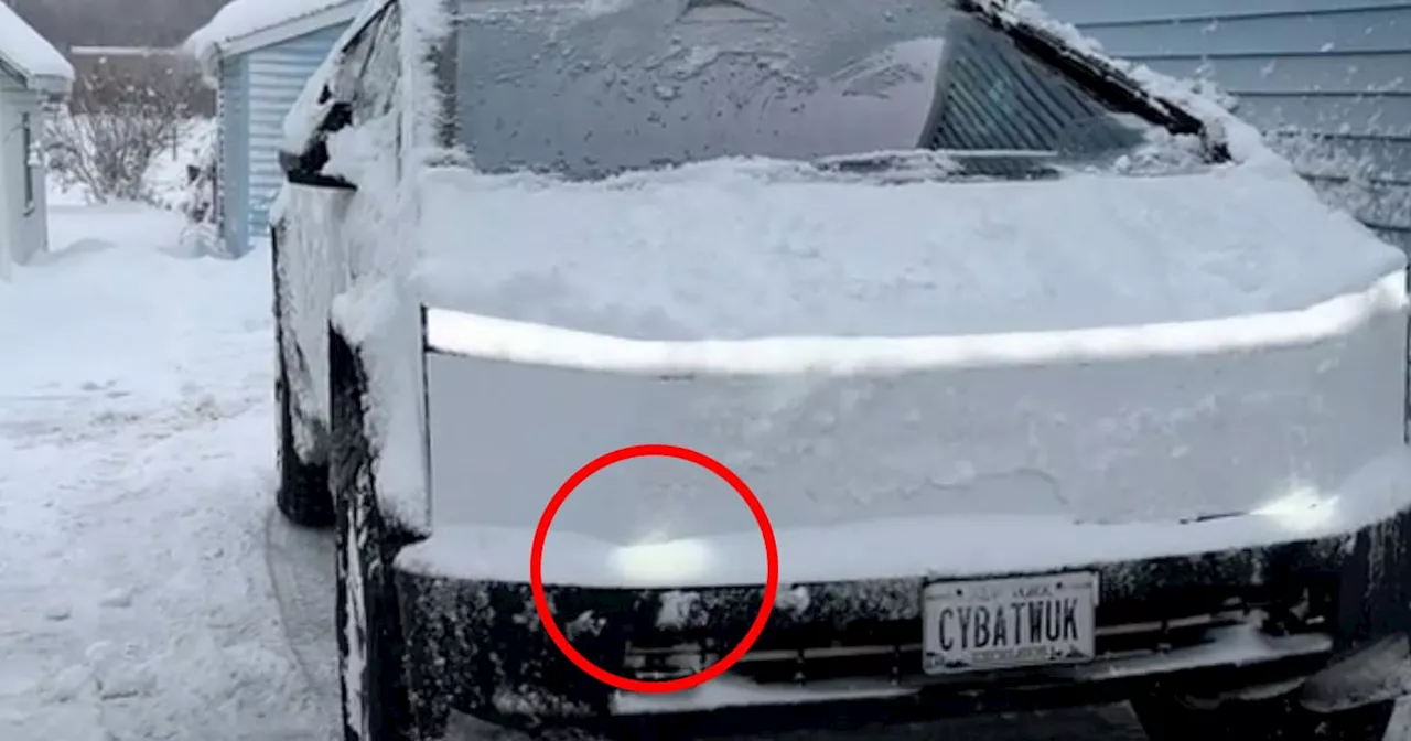 Tesla Cybertruck Owners Discover Flaw in Headlight Design During Winter