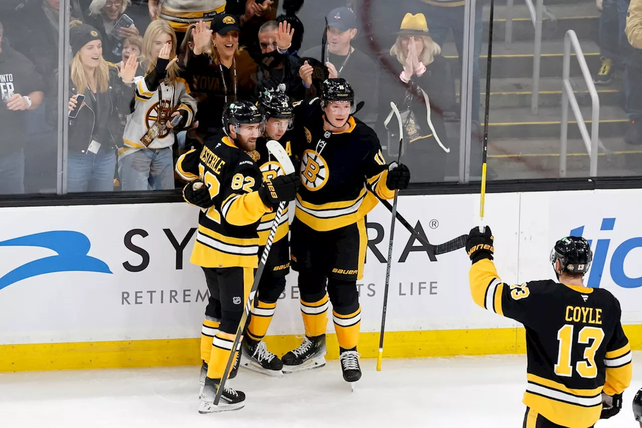 Charlie McAvoy, Charlie Coyle each score twice as Bruins beat Canadiens 6-3