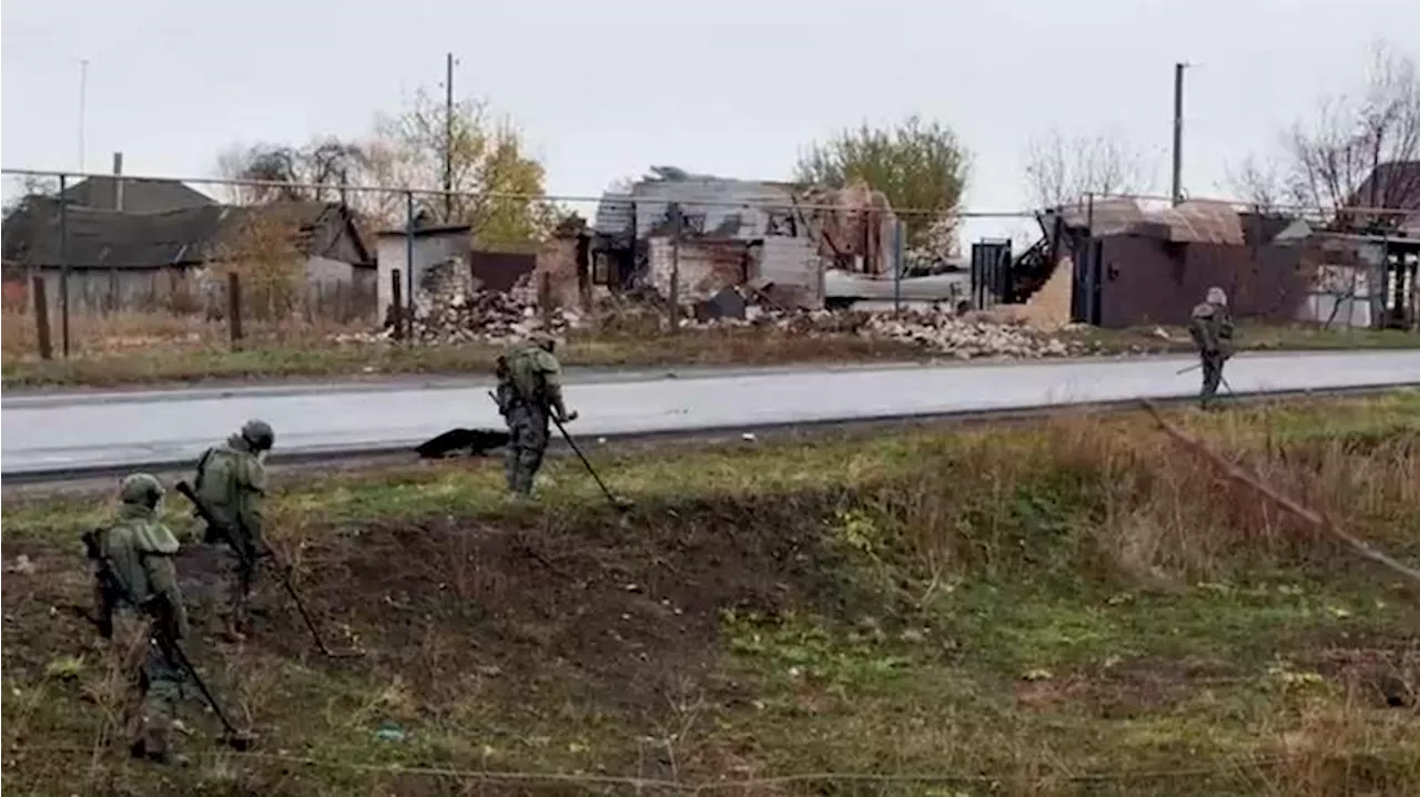 МО показало кадры уничтожения неразорвавшихся снарядов ВСУ в Курской области