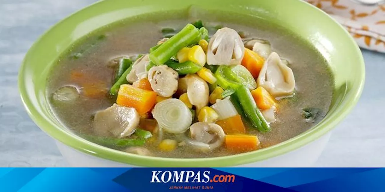 Resep Sup Jamur Kembang Tahu, Tambah Udang Lebih Nikmat