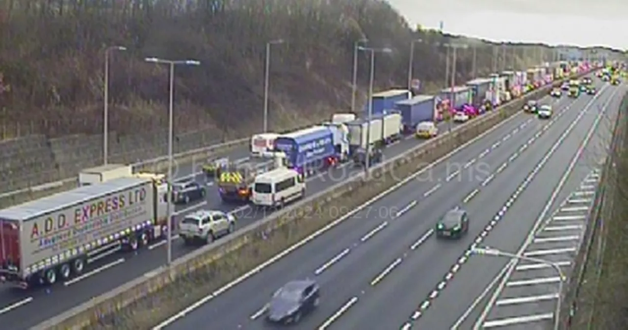 Delays on M62 Eastbound near Junction 27 Due to Accident