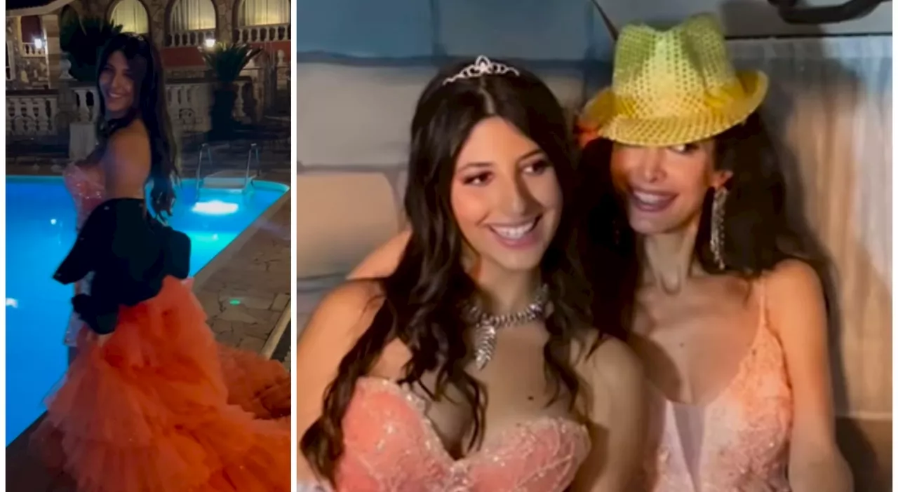 Perla, la figlia di Maria Monsè, festeggia i suoi 18 anni con una sontuosa festa a Roma