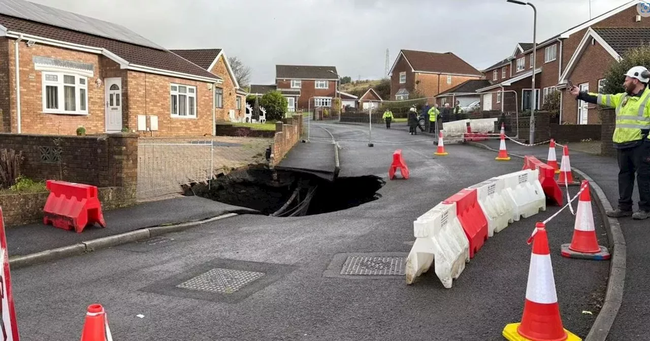 Giant 50ft sinkhole update as people fear losing their homes