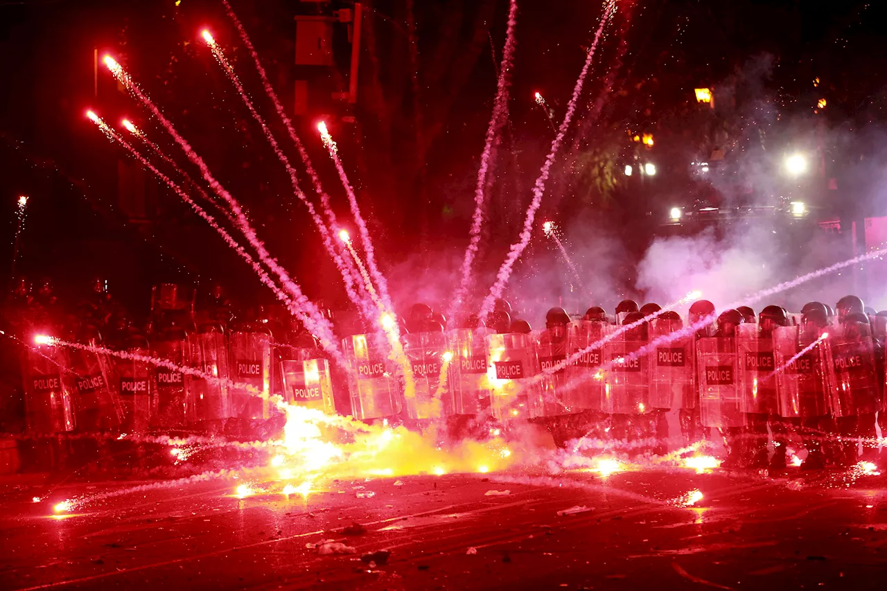 Third Night of Protests in Tbilisi Leaves 44 Hospitalized