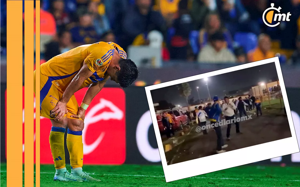 Aficionados de Tigres protagonizan bronca tras eliminación