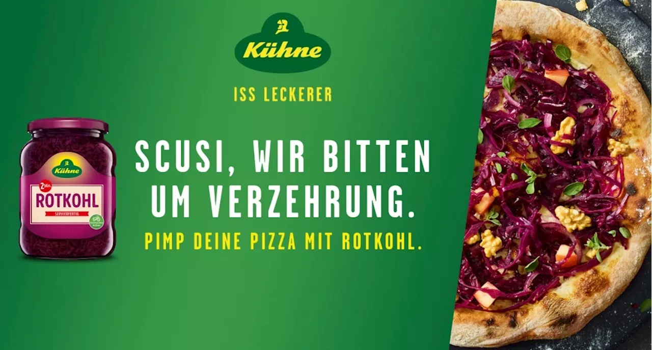 Rotkohl auf der Pizza: Kühne startet provokante Kampagne für Gen Z und Millennials