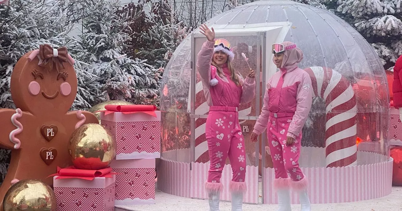 The hidden-away Christmas wonderland on a Stockport estate with a pink ice rink