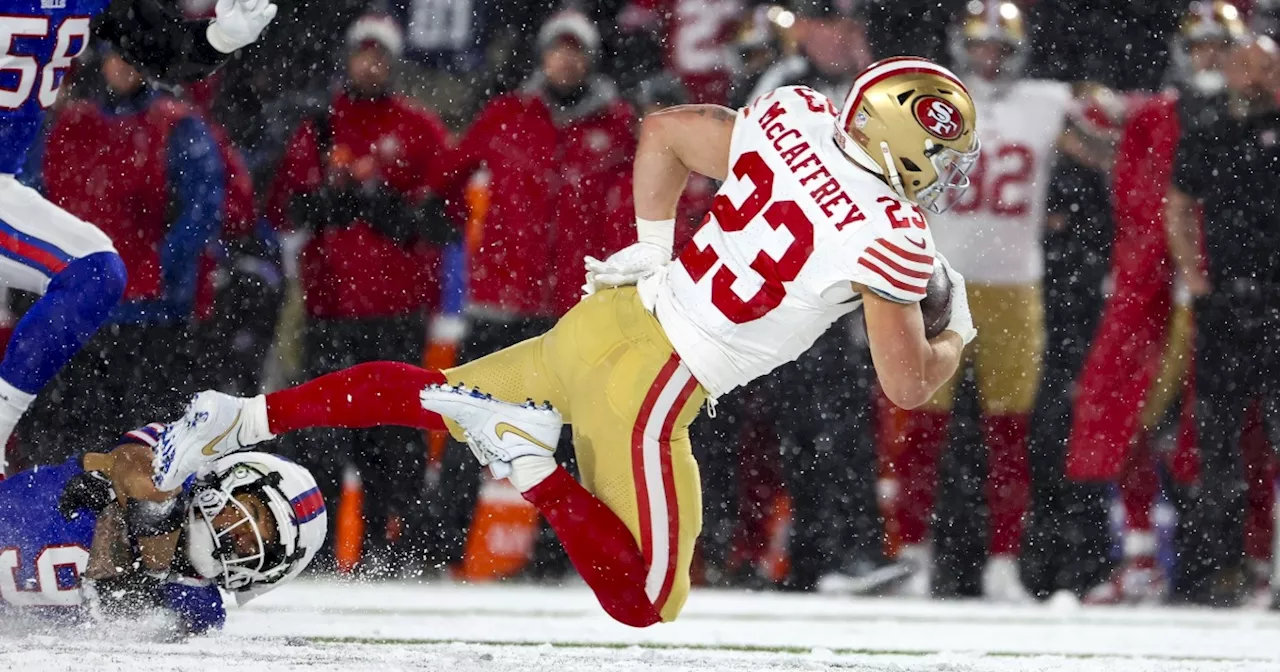 49ers fear Christian McCaffrey’s knee injury in loss to Bills could be season-ending