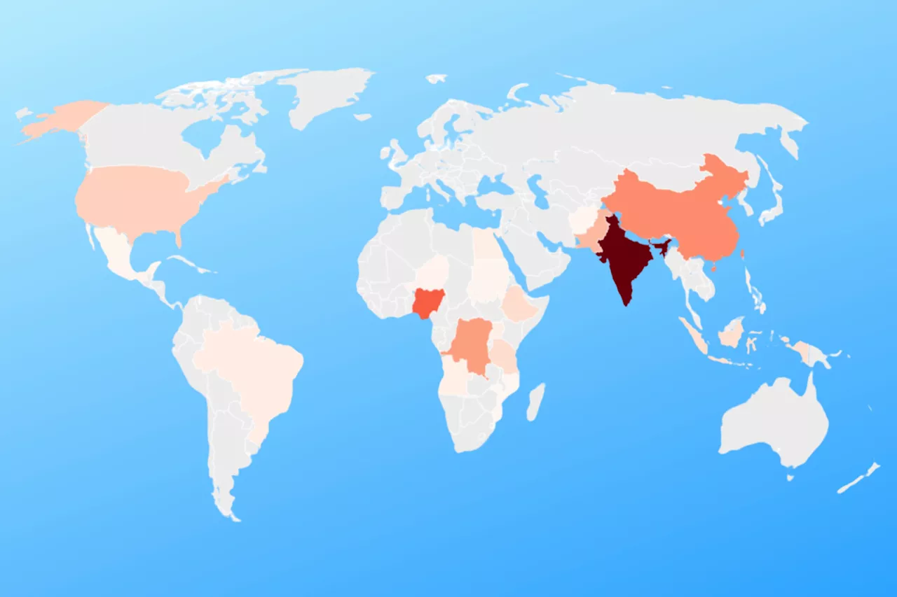 Map Reveals How World's Population Will Change by 2100