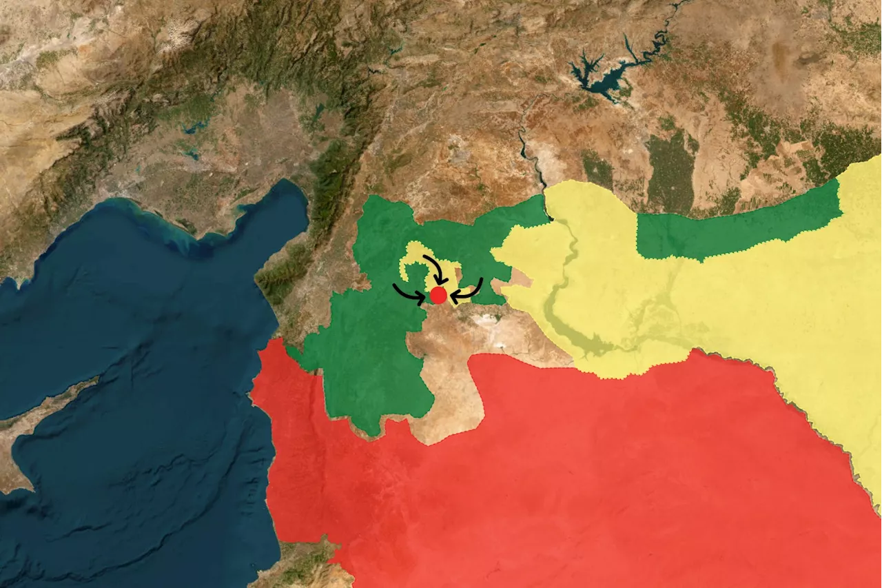 Syria War Map Shows Territory Captured as Rebels Advance