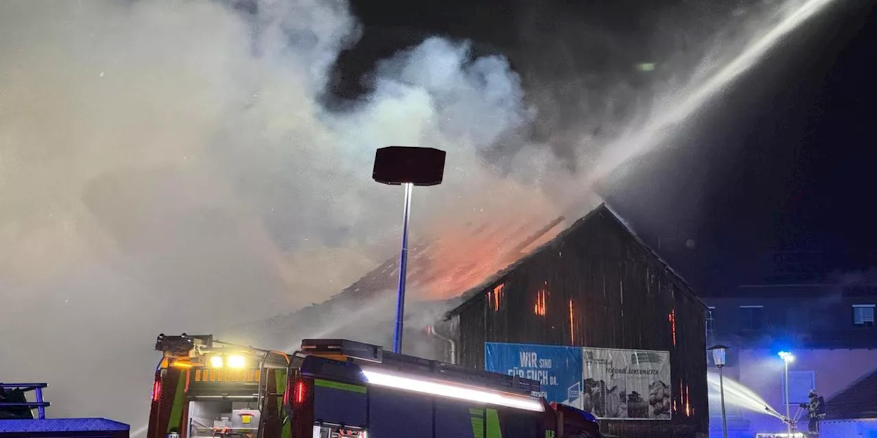 Stall in Bayern steht in Vollbrand: 60 Rinder sterben in den Flammen