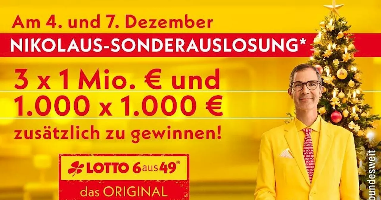 LOTTO 6aus49: mit drei Richtigen zur Million