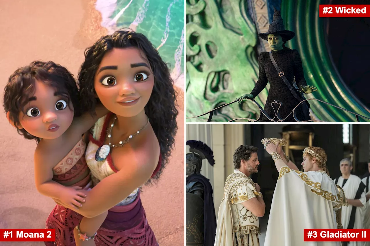 ‘Moana 2' sails to a record $221 million opening as Hollywood celebrates a moviegoing feast