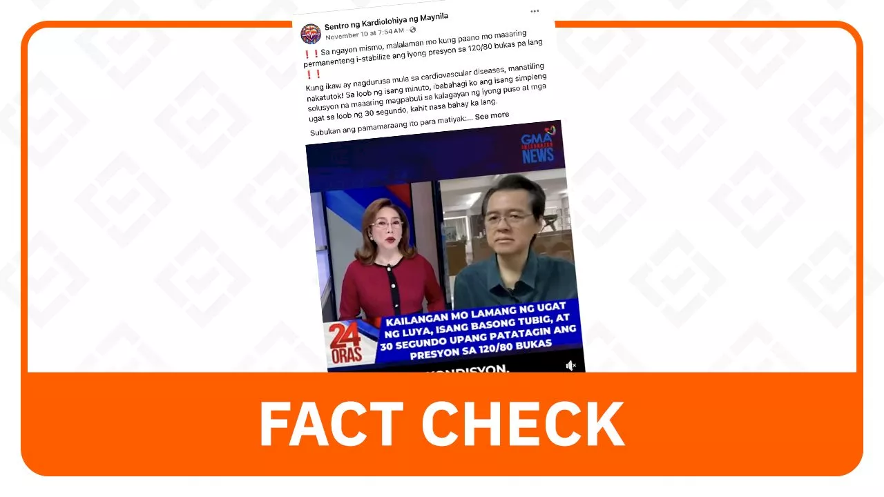 FACT CHECK: AI-manipulated news report used to promote hypertension ‘cure’