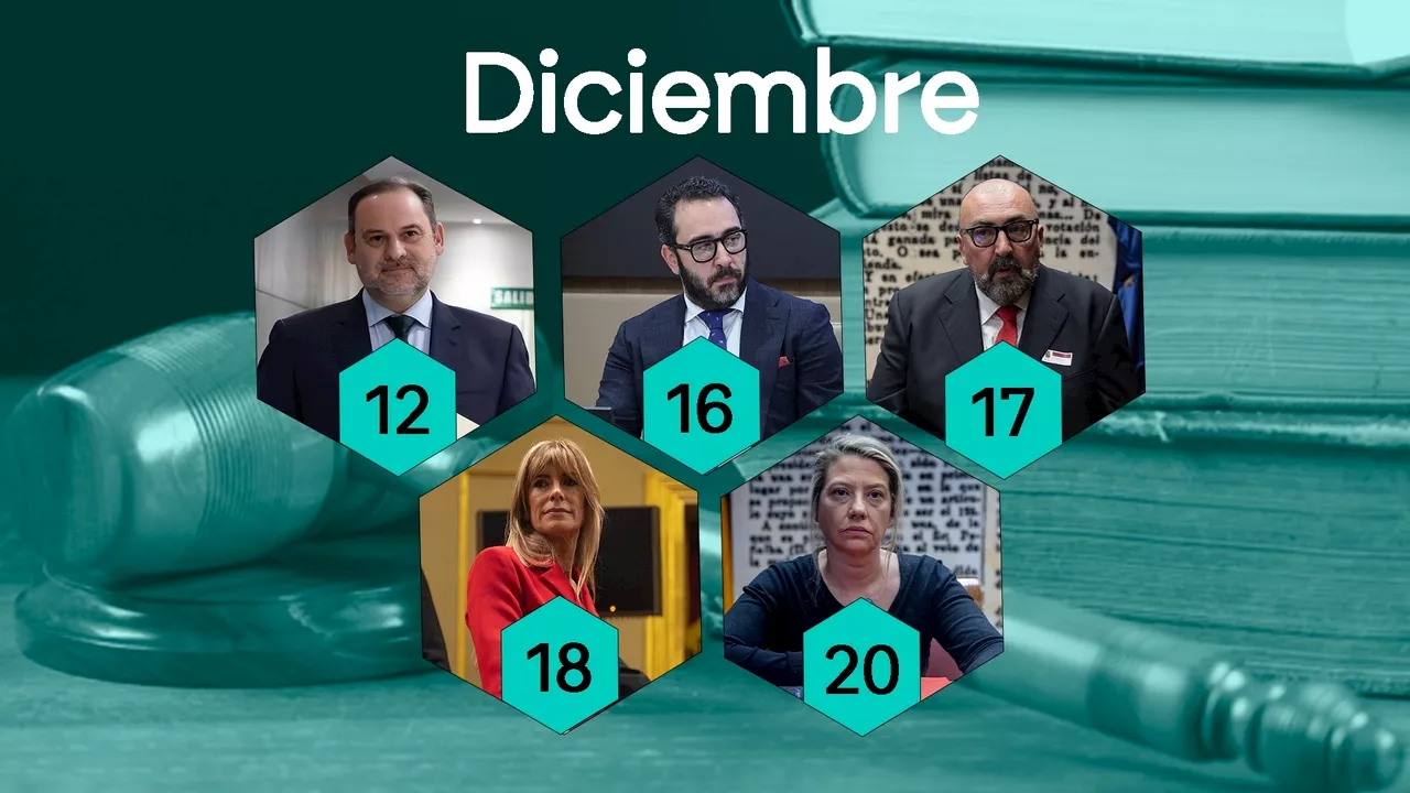 El diciembre judicial que acecha al Gobierno: Ábalos, Koldo, Aldama o Begoña Gómez afrontan un mes repleto de