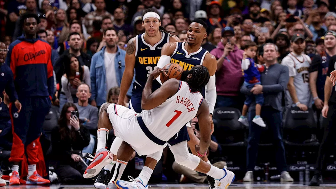 Russell Westbrook, James Harden Moment Before Clippers-Nuggets Goes Viral