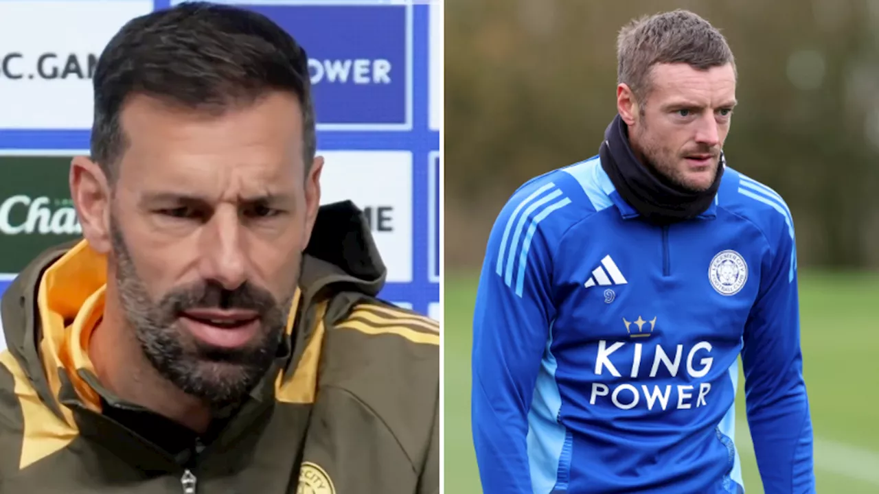 Ruud van Nistelrooy reveals 'problem' with Jamie Vardy during his first Leicester City press conference