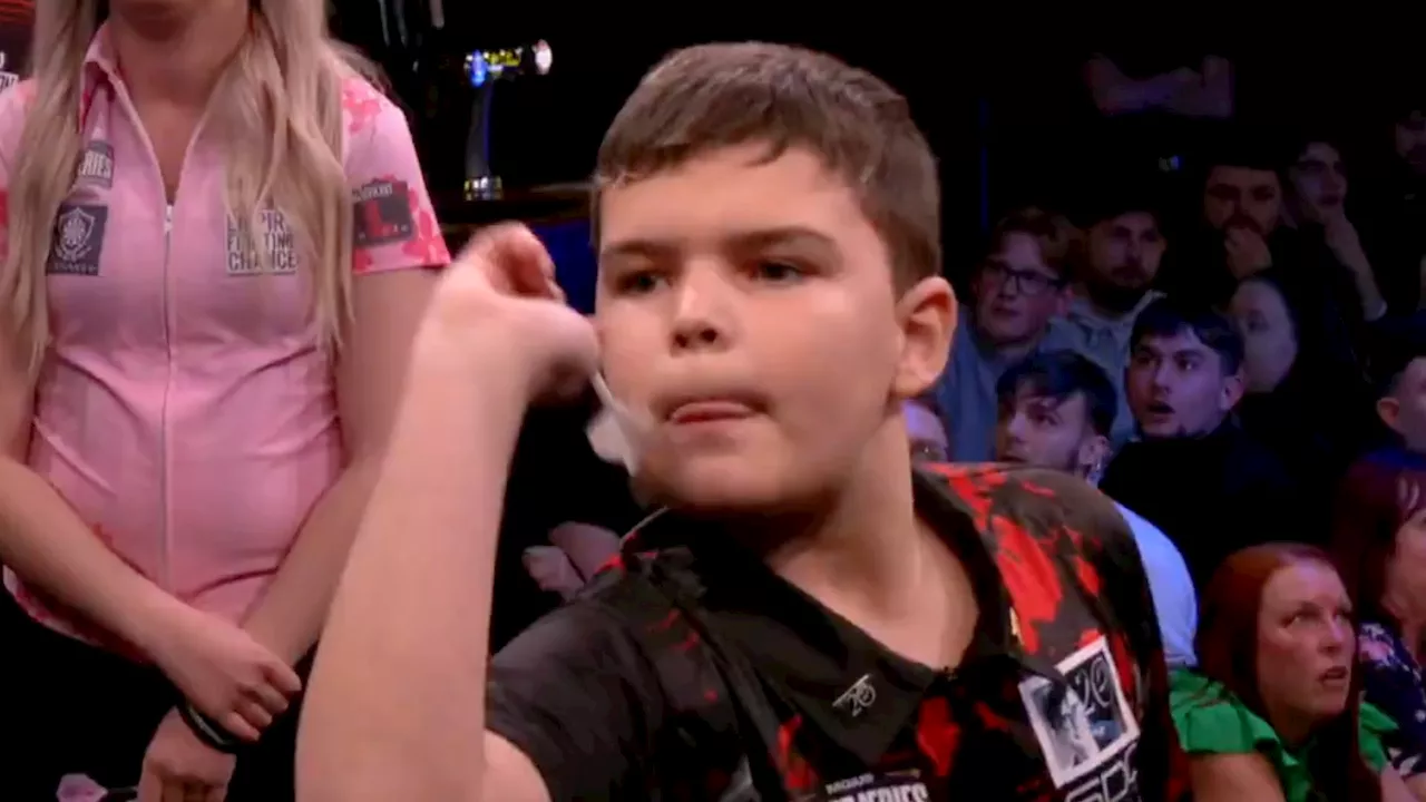 12-Year-Old Jayden Walker Shines at Modus Super Series with Spectacular Darts Performance