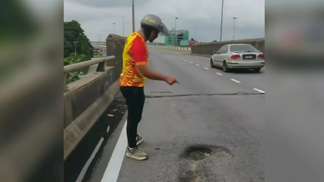 JKR Warned to Repair Potholes in Klang Port Within a Week