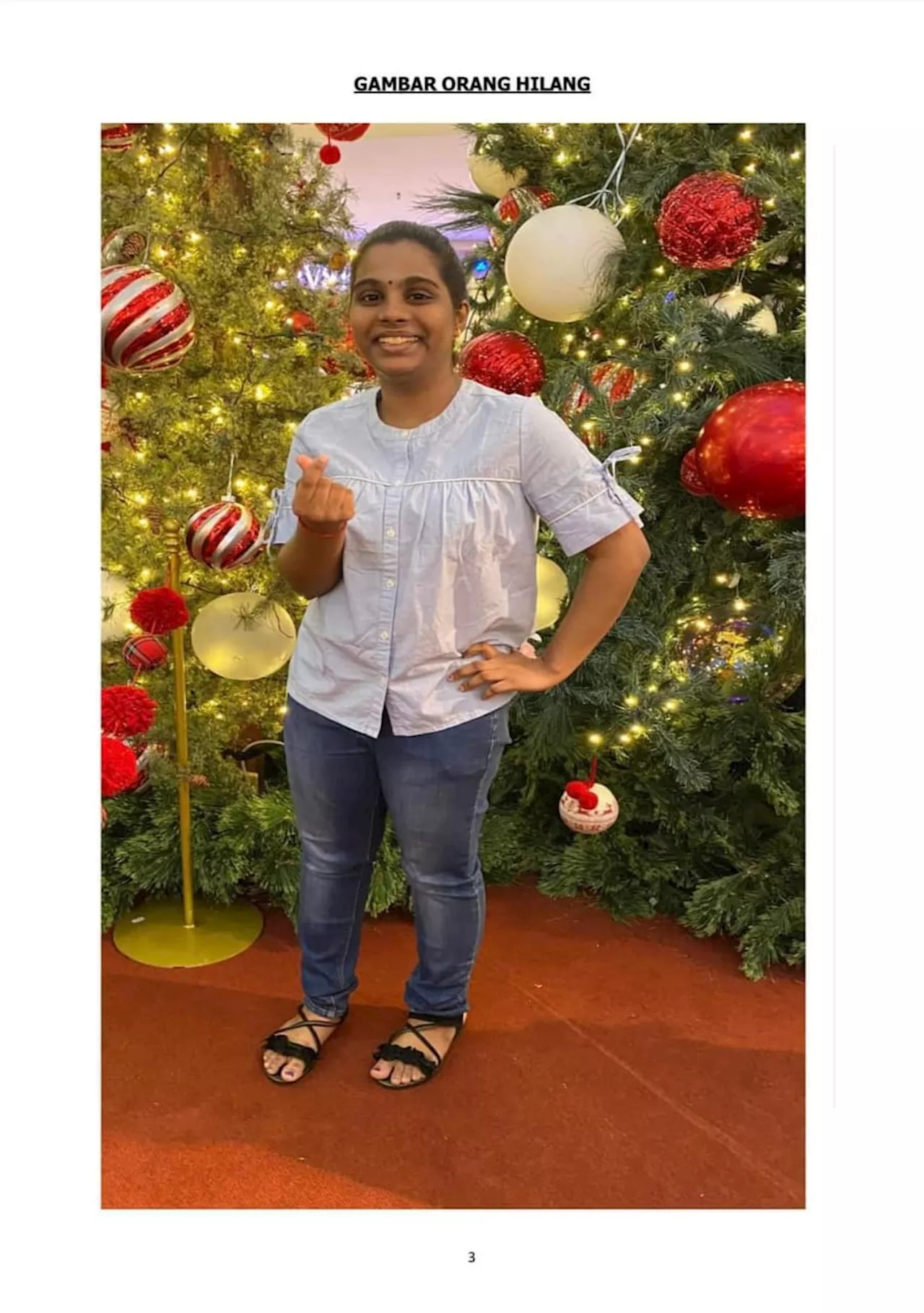 Petaling Jaya Police Seek Public Assistance to Locate Missing Woman