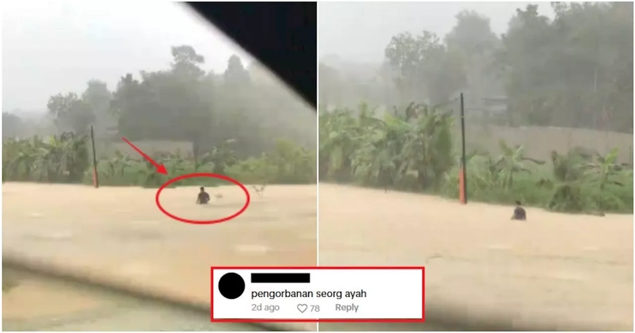 'The water reached chest height' - Malaysian Dad Braves Terengganu Floodwaters to Get Milk for His Son