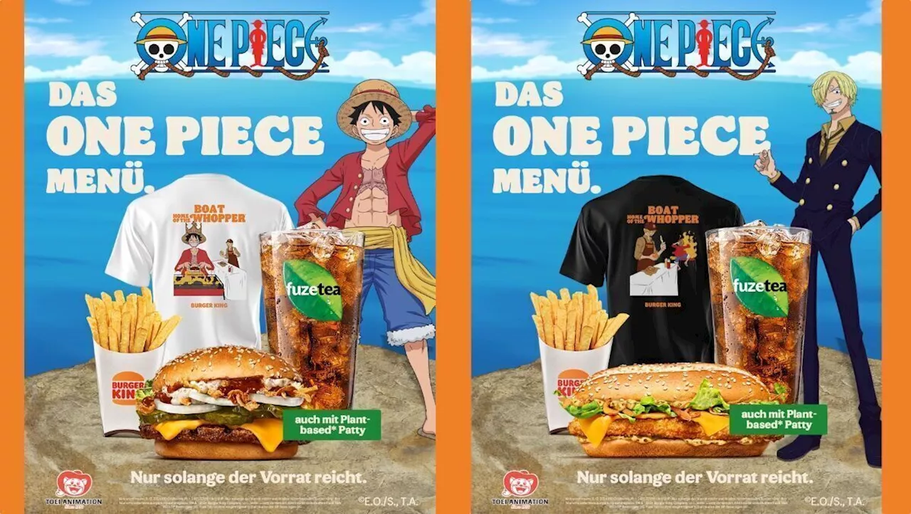 Burger King und One Piece: Fans gewinnen, Burger-Kreationen entstehen