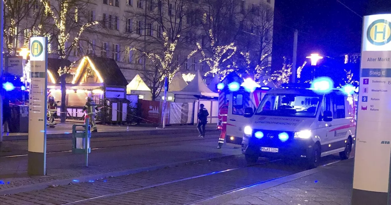 Car drives into a German Christmas market in suspected attack