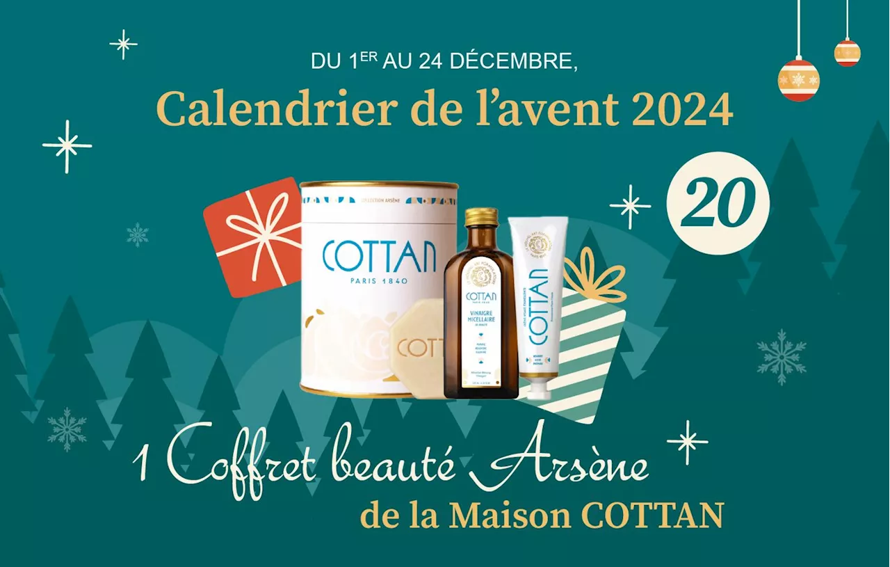 Découvrez le Coffret Beauté Arsène de la Maison COTTAN avec 20 Minutes