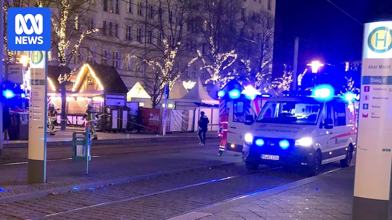 A car has been driven into a group of people at a Christmas market in Germany