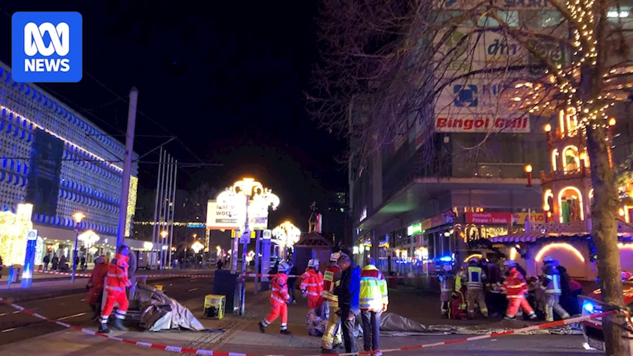 At least two dead, dozens injured after car driven into crowd at Christmas market in Germany