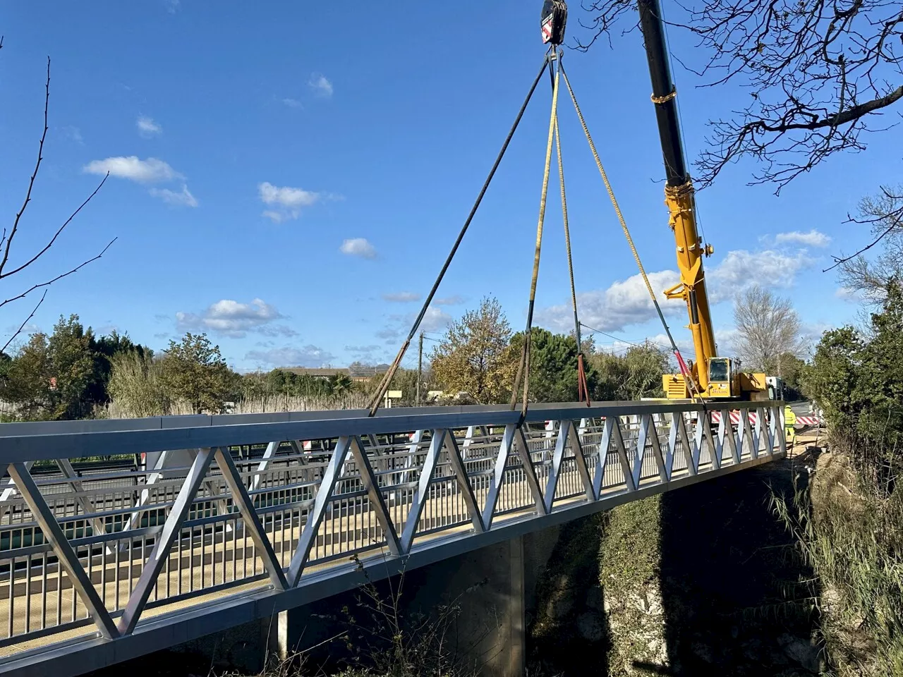 Cette nouvelle passerelle va permettre de relier deux villes des Pyrénées-Orientales à vélo