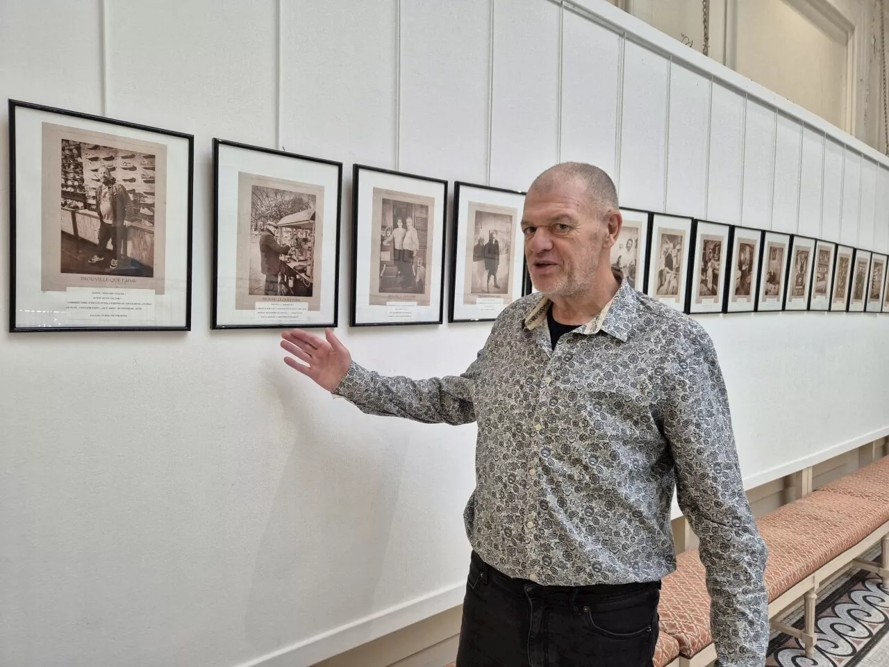 Pascal Denis expose des photos « vintage » des commerçants du Trouville d'aujourd'hui