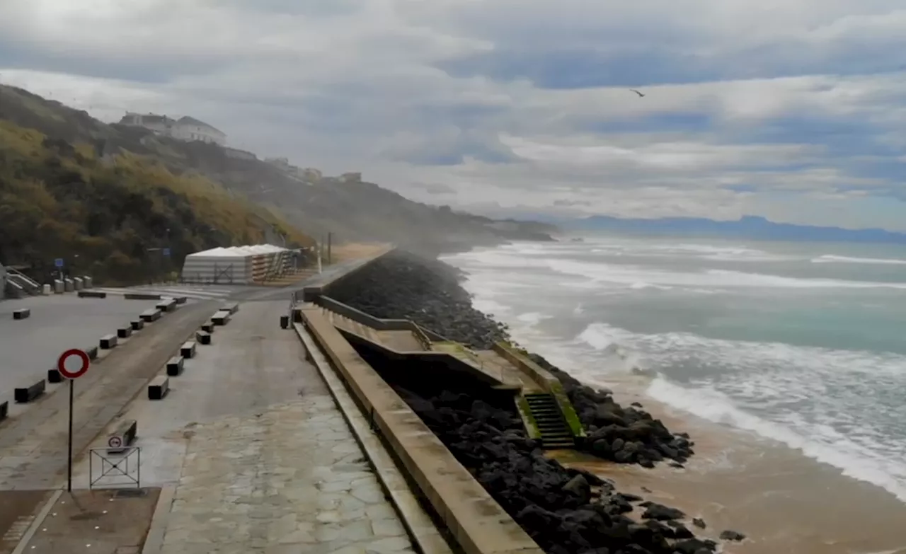 Pays Basque : Alerte vagues submersion sur les plages de Biarritz