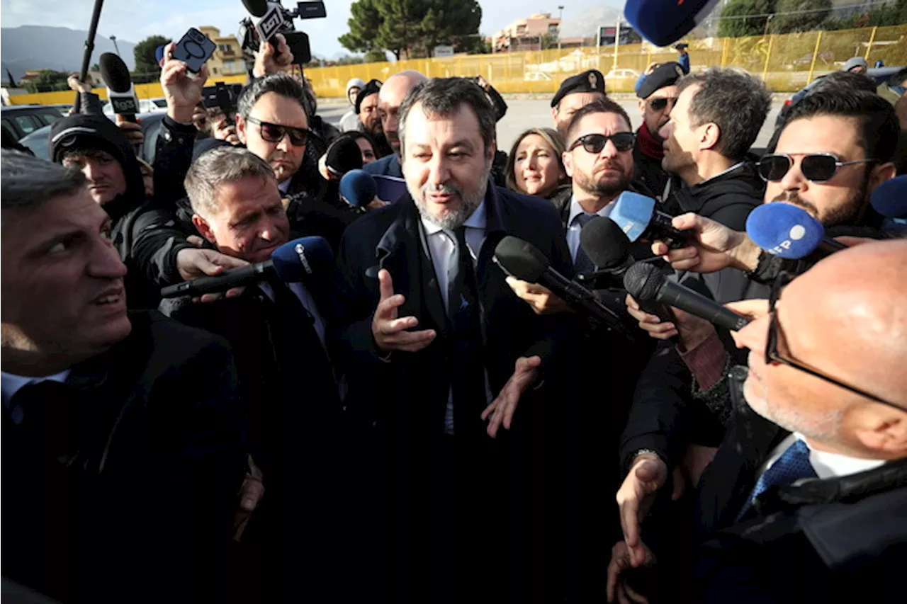 Proud of defending country says Salvini entering court