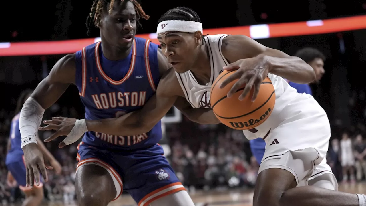 No. 12 Texas A&M beats Houston Christian 77-45