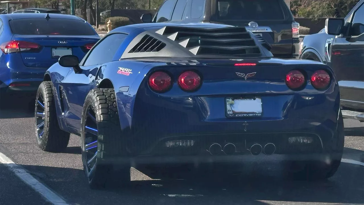 Lifted C6 Corvette On Mud Tires Goes Where No Sports Car Should